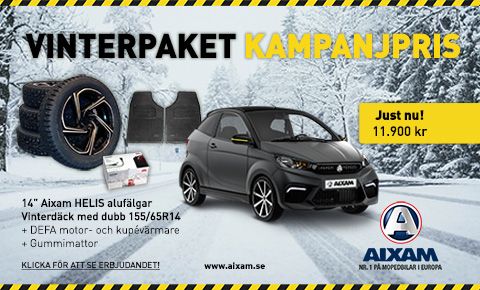 Vinterkampanj! AIXAM Säkerhets och komfortpaket för säkrare vinterkörning!